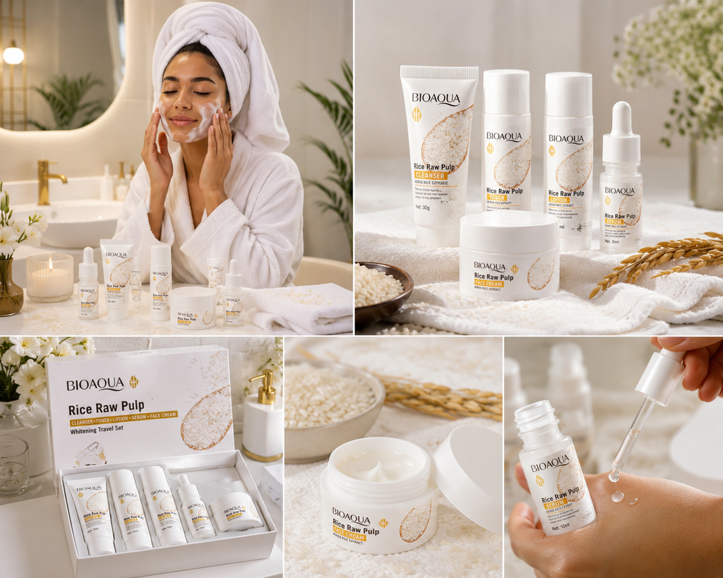 Invincible™ Rice Ritual – Coffret Visage au Riz, 5 Soins